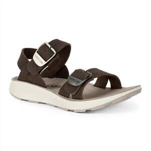 NEW TREAD LABS women's salinas leather sandal in havana